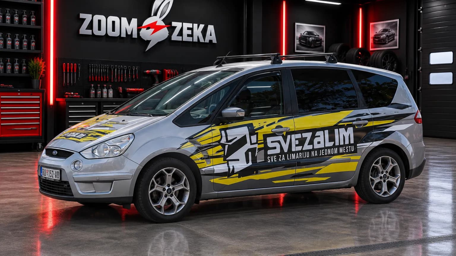 Brendiranje Ford C-Max vozila folijom, SveZaLim