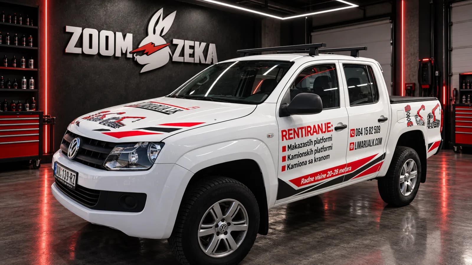 Brendiranje pikapa VW Amarok, Limarija LK
